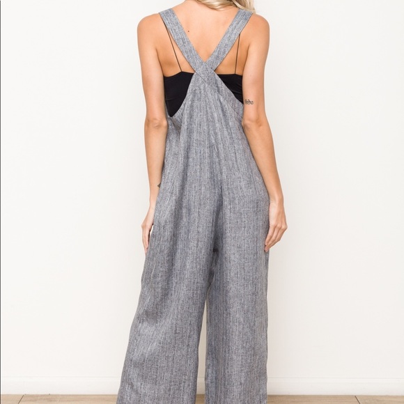 Hem & Thread Gray Button Front Jumper Sz S - Picture 2 of 7